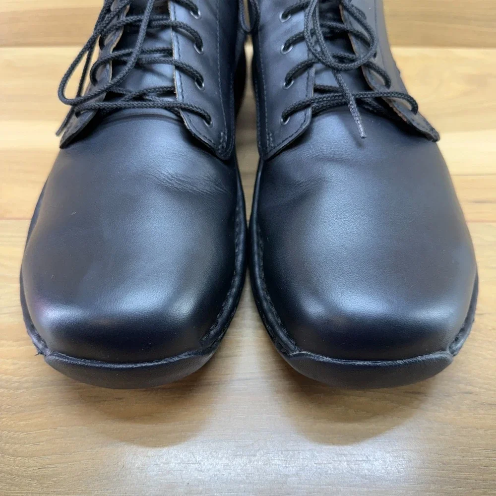 Red Wing Aluminum Toe Oxford Low Work Shoe 13 D Black Leather Oil Slip Resistant